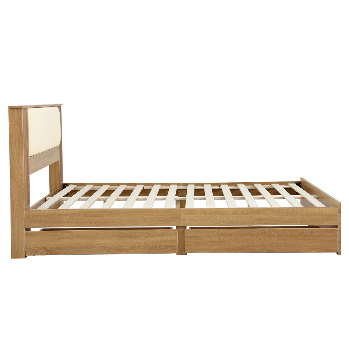 Artiss Queen Bed Frame with Drawers and Charging Station
