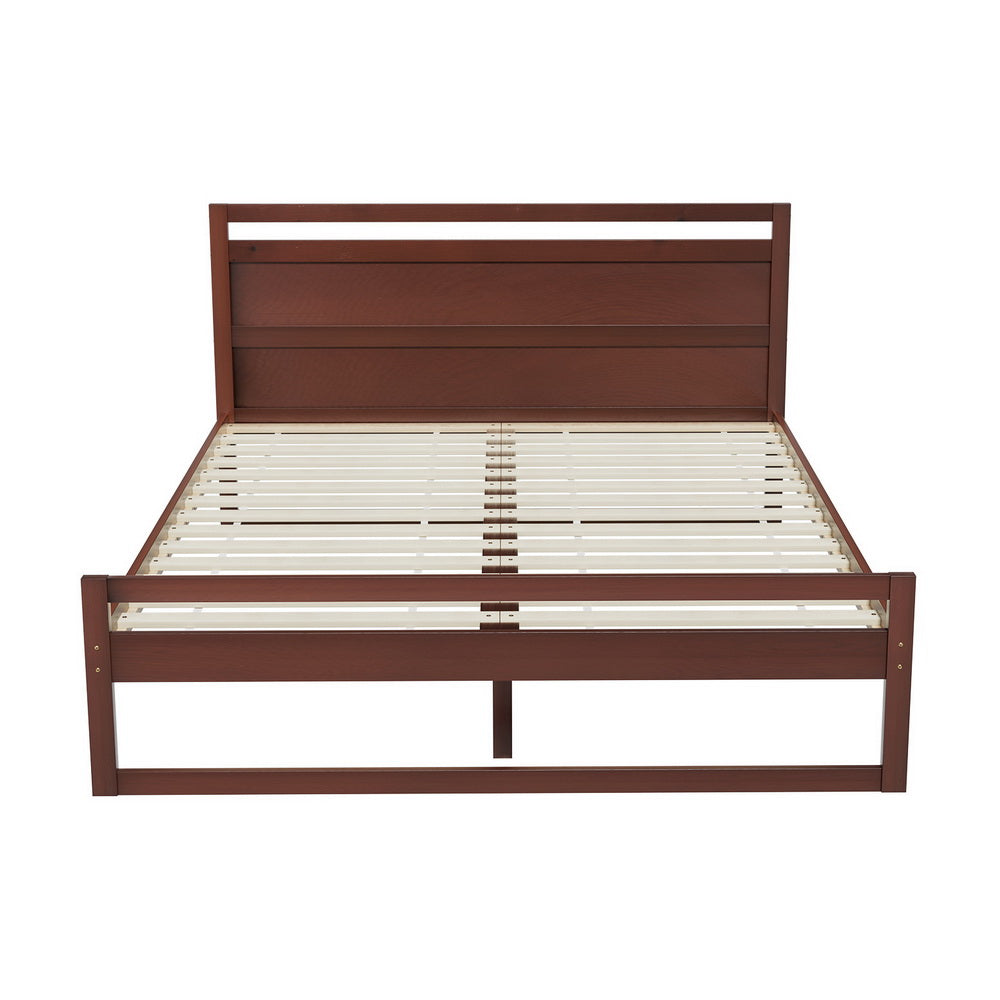 Witton Double Wooden Bed Frame Walnut