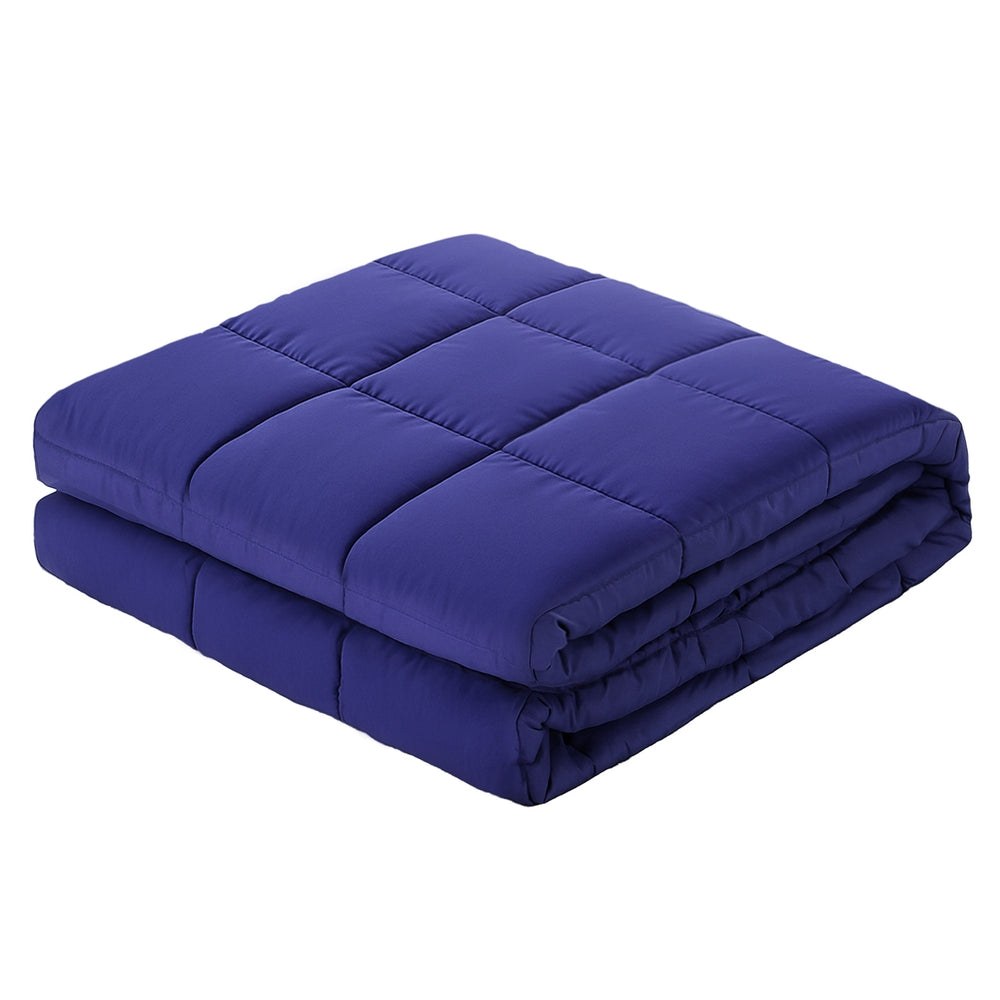Giselle 11KG Adults Size Anti Anxiety Weighted Blanket Gravity Blankets Royal Blue