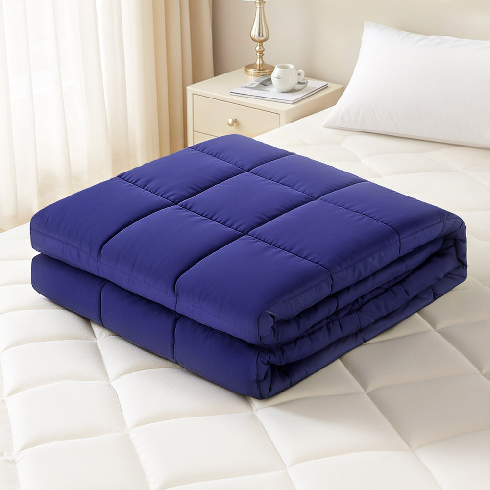 Giselle 11KG Adults Size Anti Anxiety Weighted Blanket Gravity Blankets Royal Blue