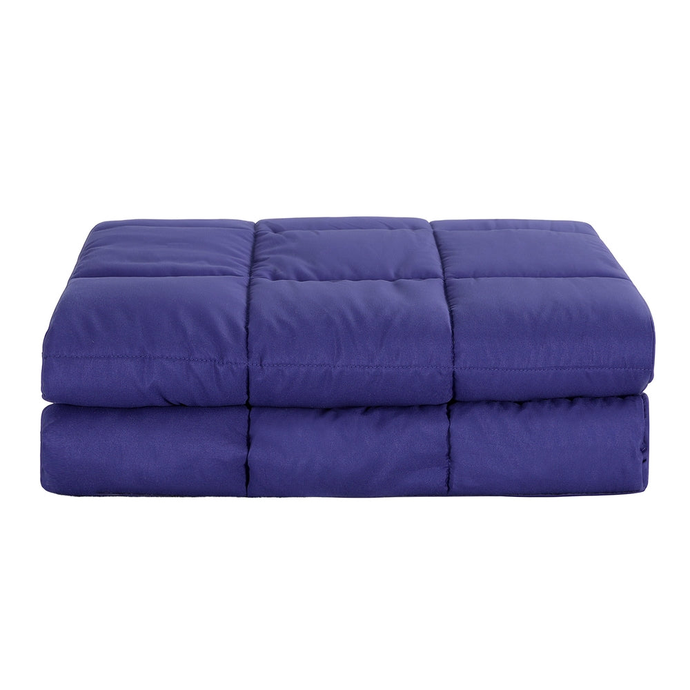 Giselle 6.8kg Adults Size Anti Anxiety Weighted Blanket Gravity Blankets Royal Blue
