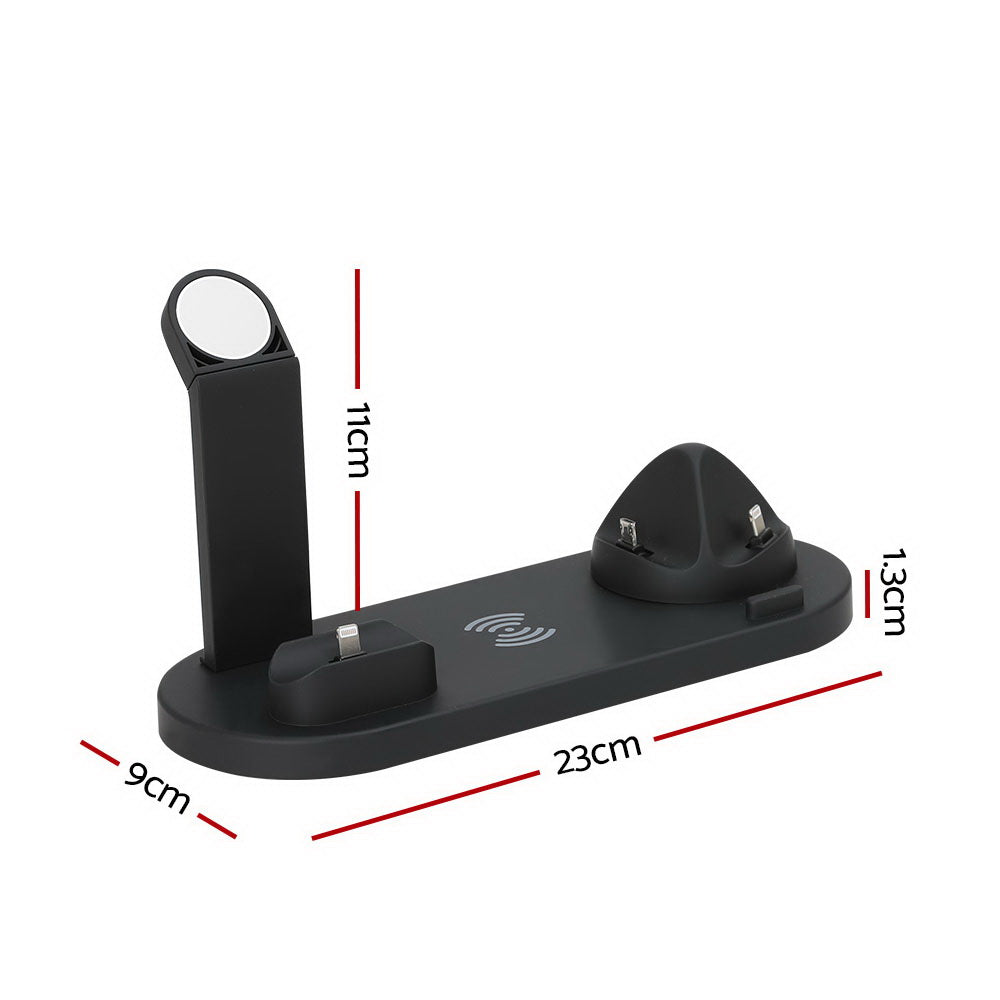Devanti 4-in-1 Wireless Charger Dock Black
