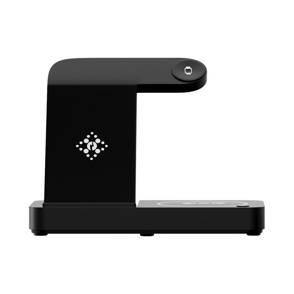 Devanti 4-in-1 Wireless Charger Station Fast Charging Black