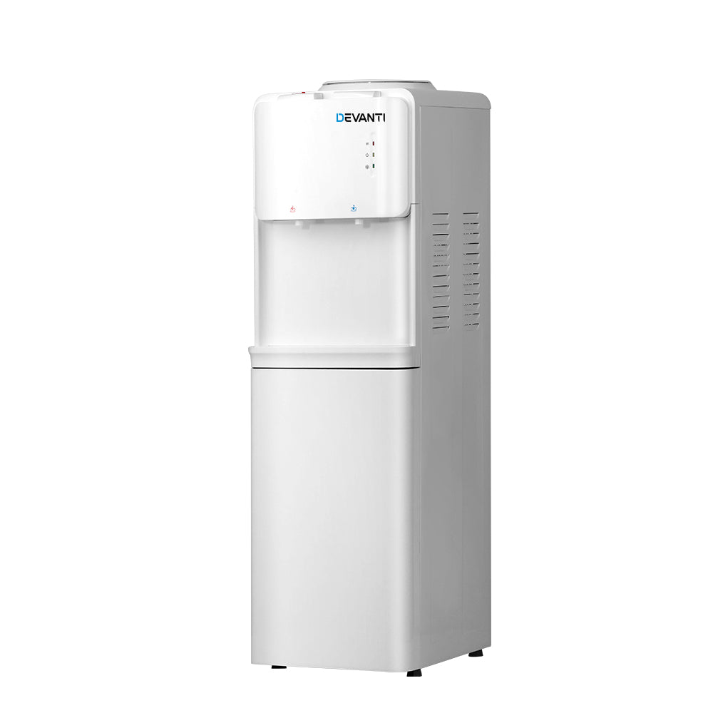 Devanti Stand Water Cooler Dispenser Dual Tap White