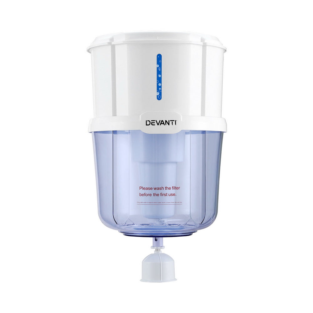 Devanti 15L Water Cooler Dispenser Filter Bottle White