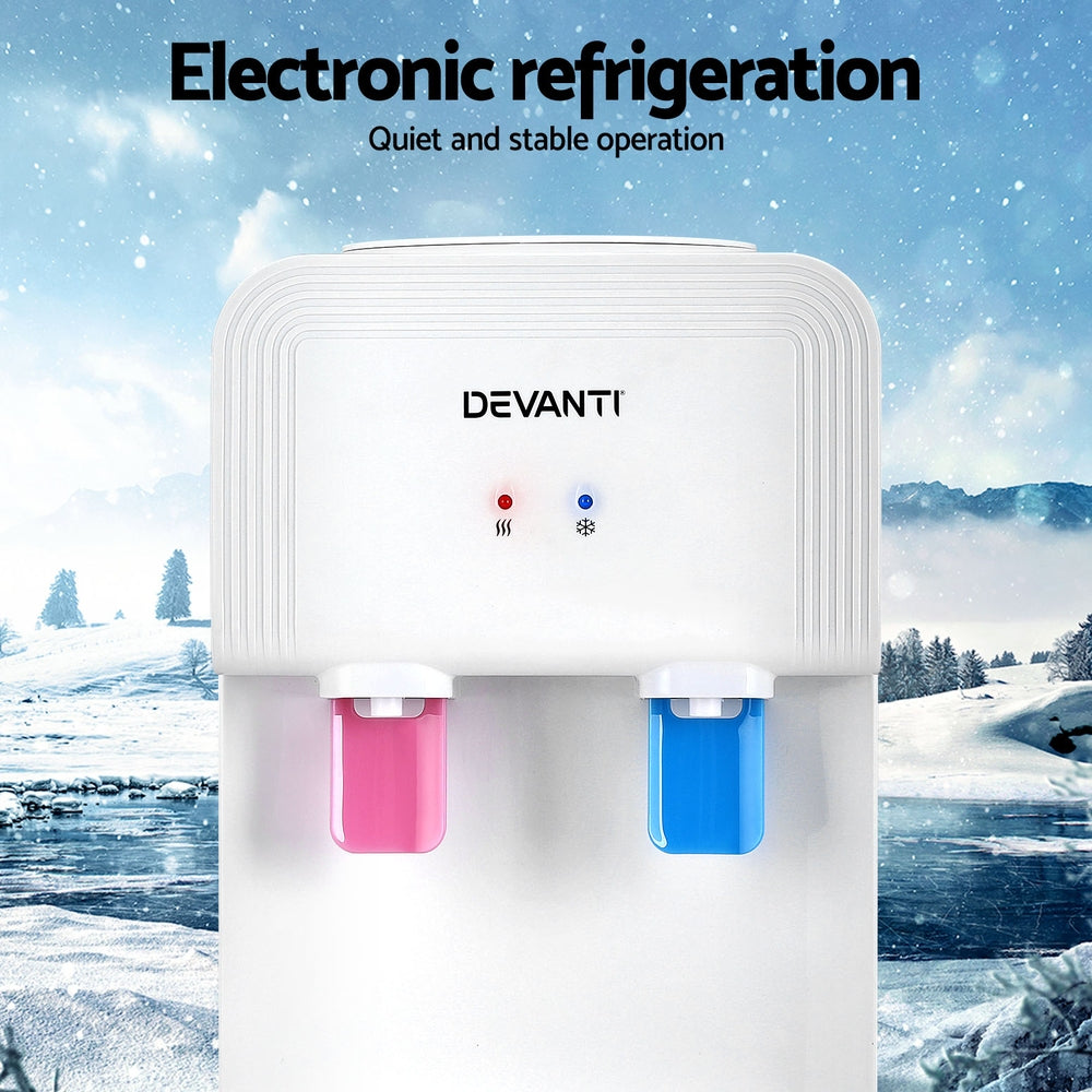Devanti Bench Top Water Cooler Dispenser White