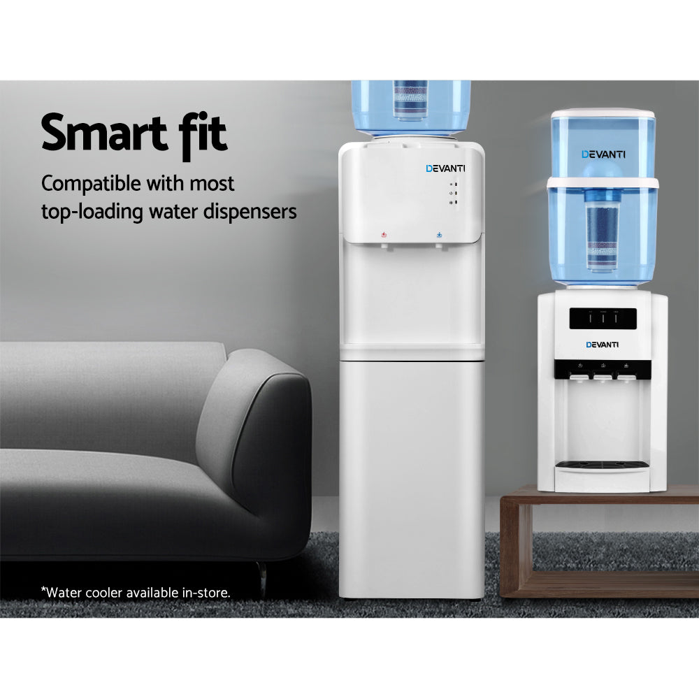 Devanti 22L Water Cooler Dispenser Filter Bottle Blue