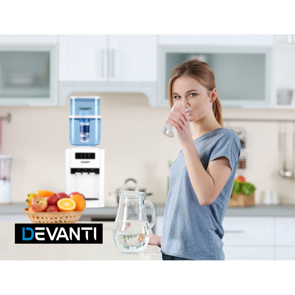 Devanti 22L Water Cooler Dispenser Filter Bottle Blue
