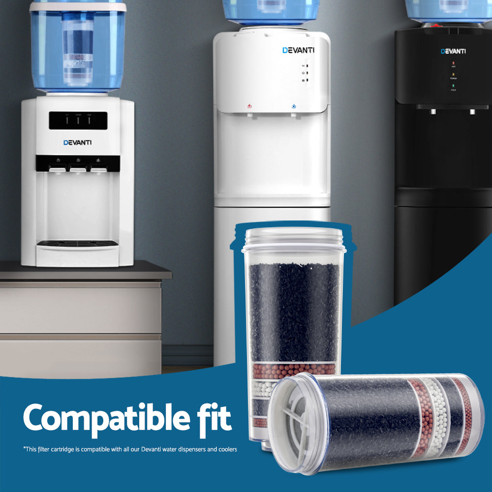 Devanti 7-Stage Water Filter 2-Pack Dispenser-Compatible