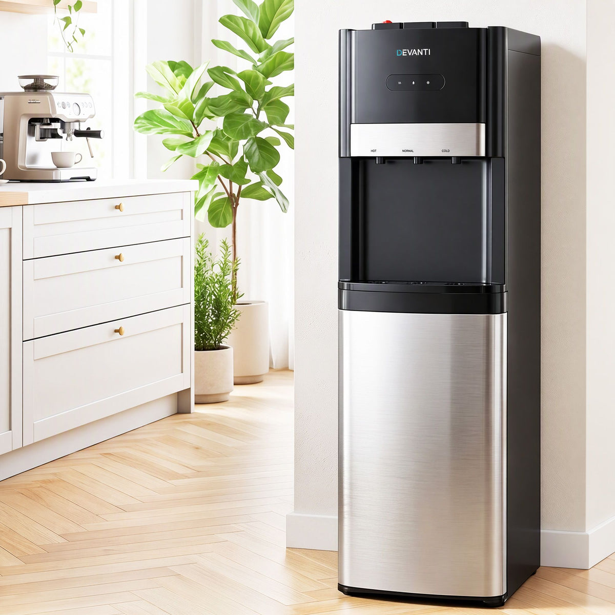 Devanti 3 Taps Hot and Cold Water Cooler Dispenser with Child Safety Lock