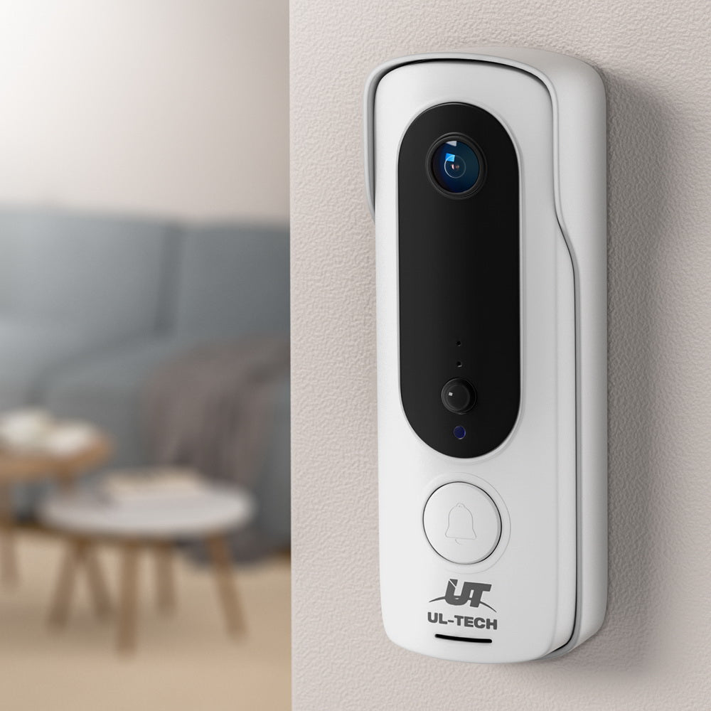 UL-tech Wireless Doorbell Security Camera HD 1080P White