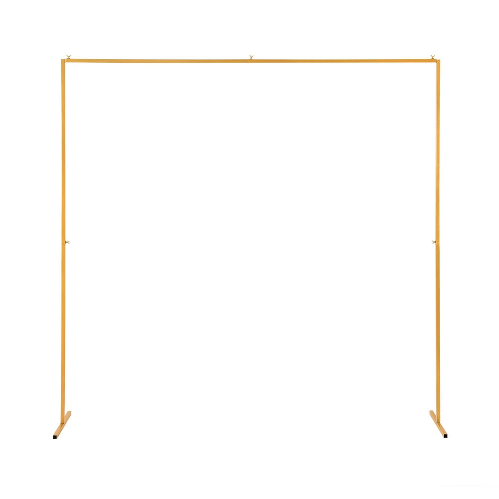 Elegant 2M Golden Backdrop Stand for Weddings & Parties