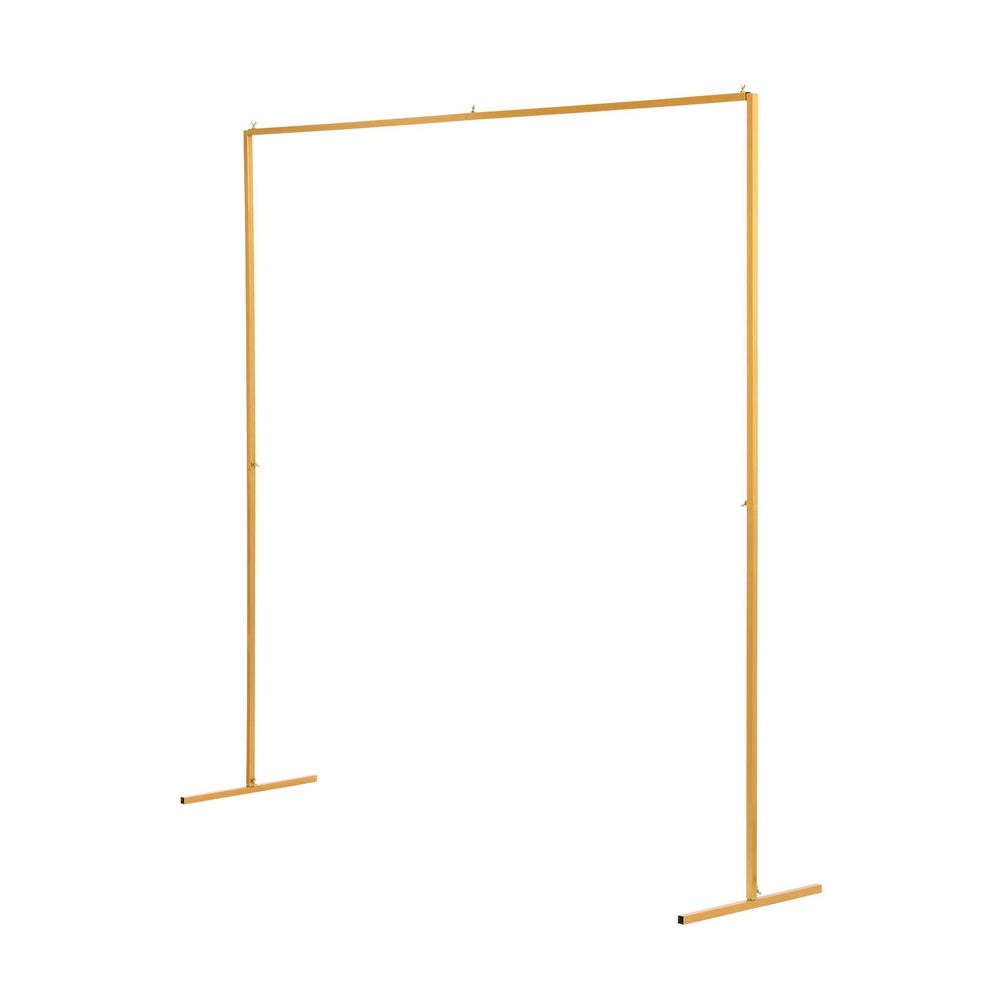 Elegant 2M Golden Backdrop Stand for Weddings & Parties