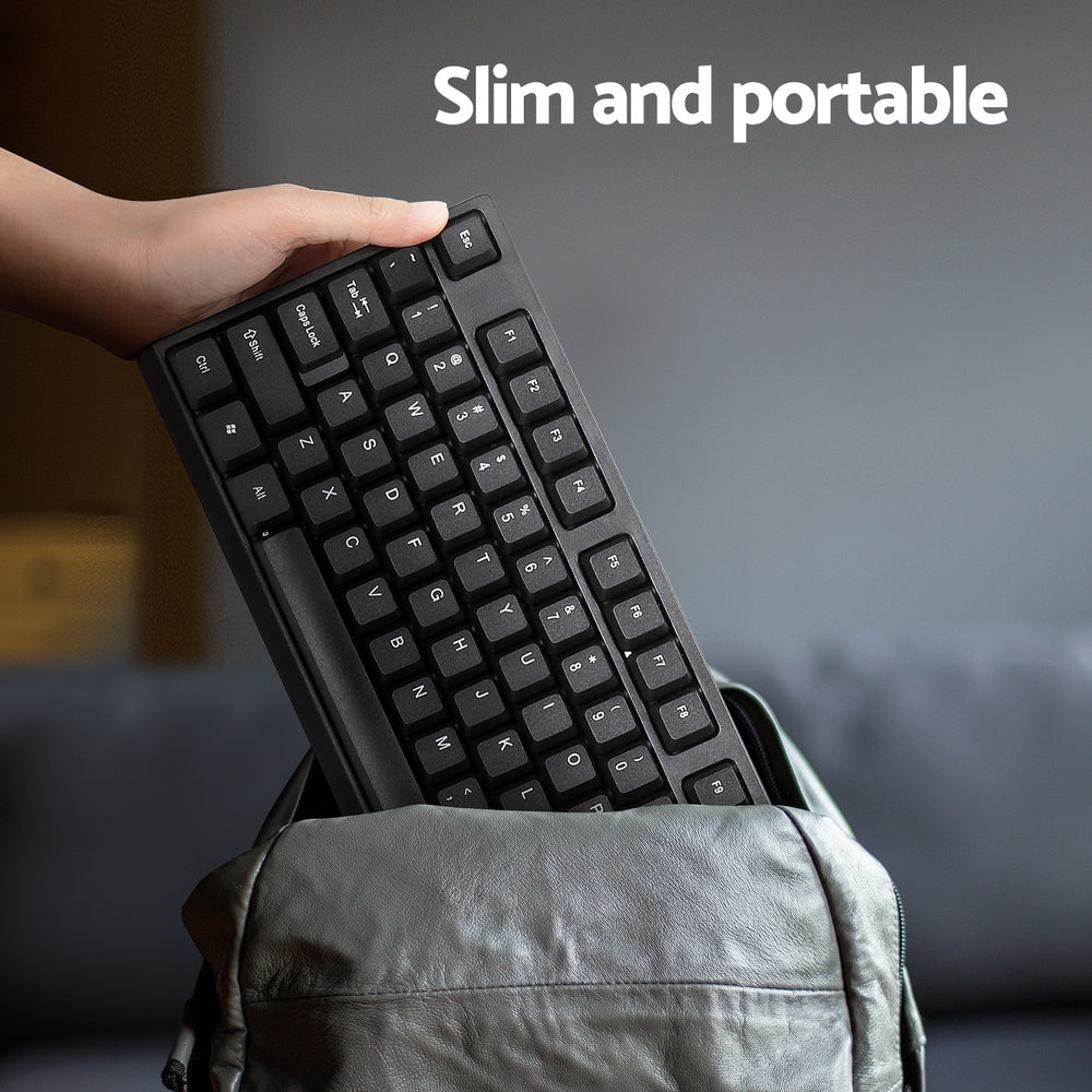 Bluetooth Wireless Keyboard Mouse Combo 104 Keys Black