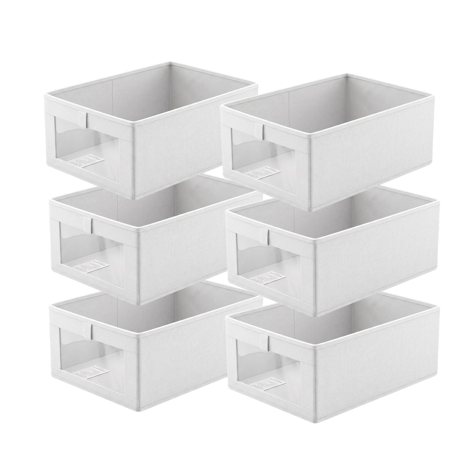 Artiss 6 Pack Linen Closet Organizers and Storage Foldable Clothing Bins