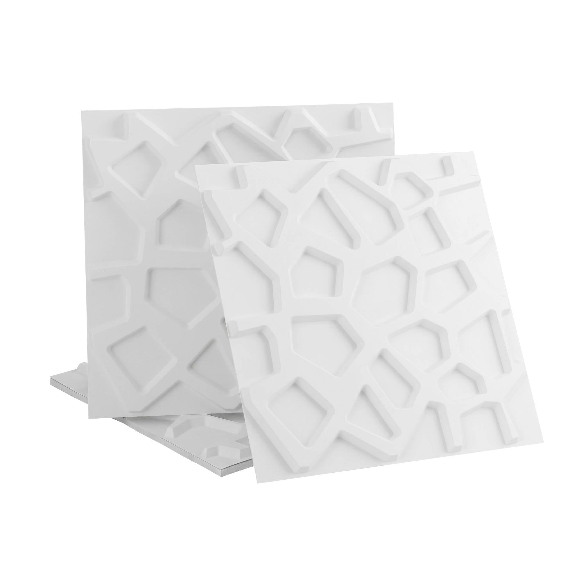 Artiss 3D Wall Panels PVC Decorative Panels 50x50cm Set of 15 Feature Wall Poly