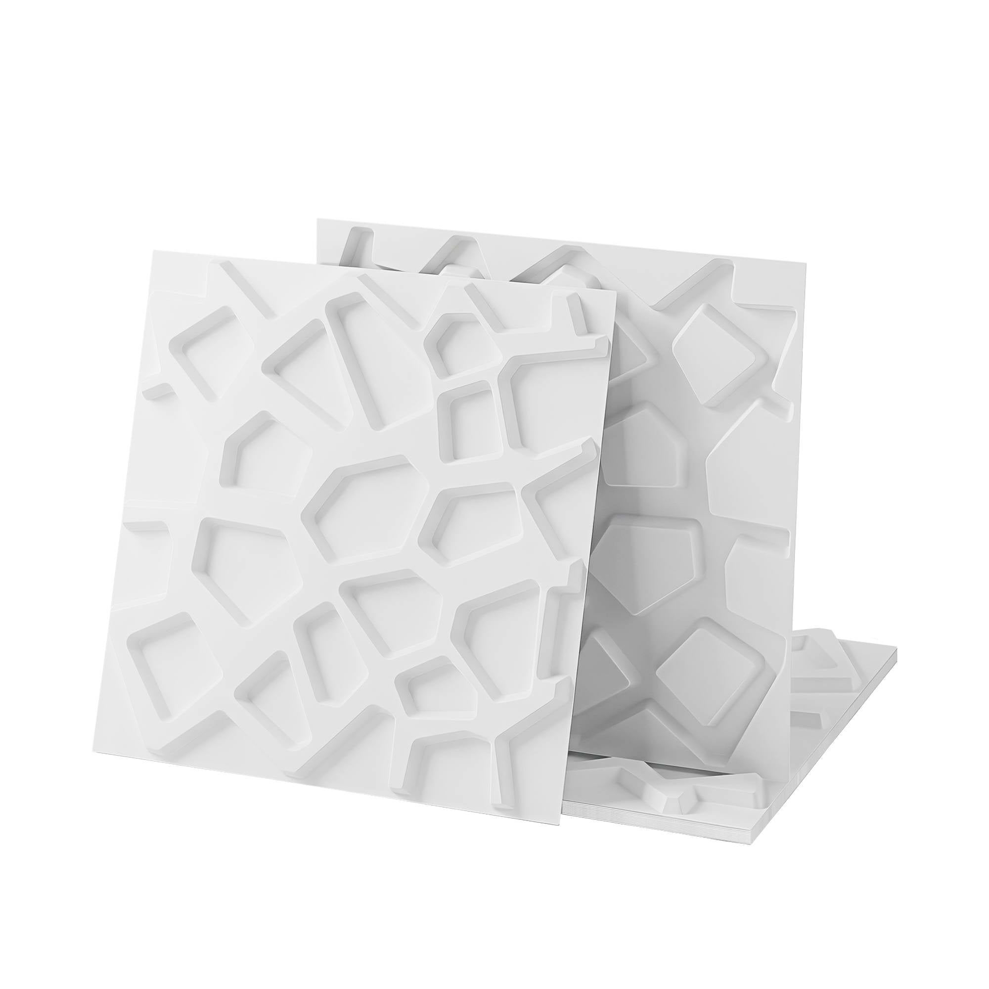 Artiss 3D Wall Panels PVC Decorative Panels 50x50cm Set of 15 Feature Wall Poly