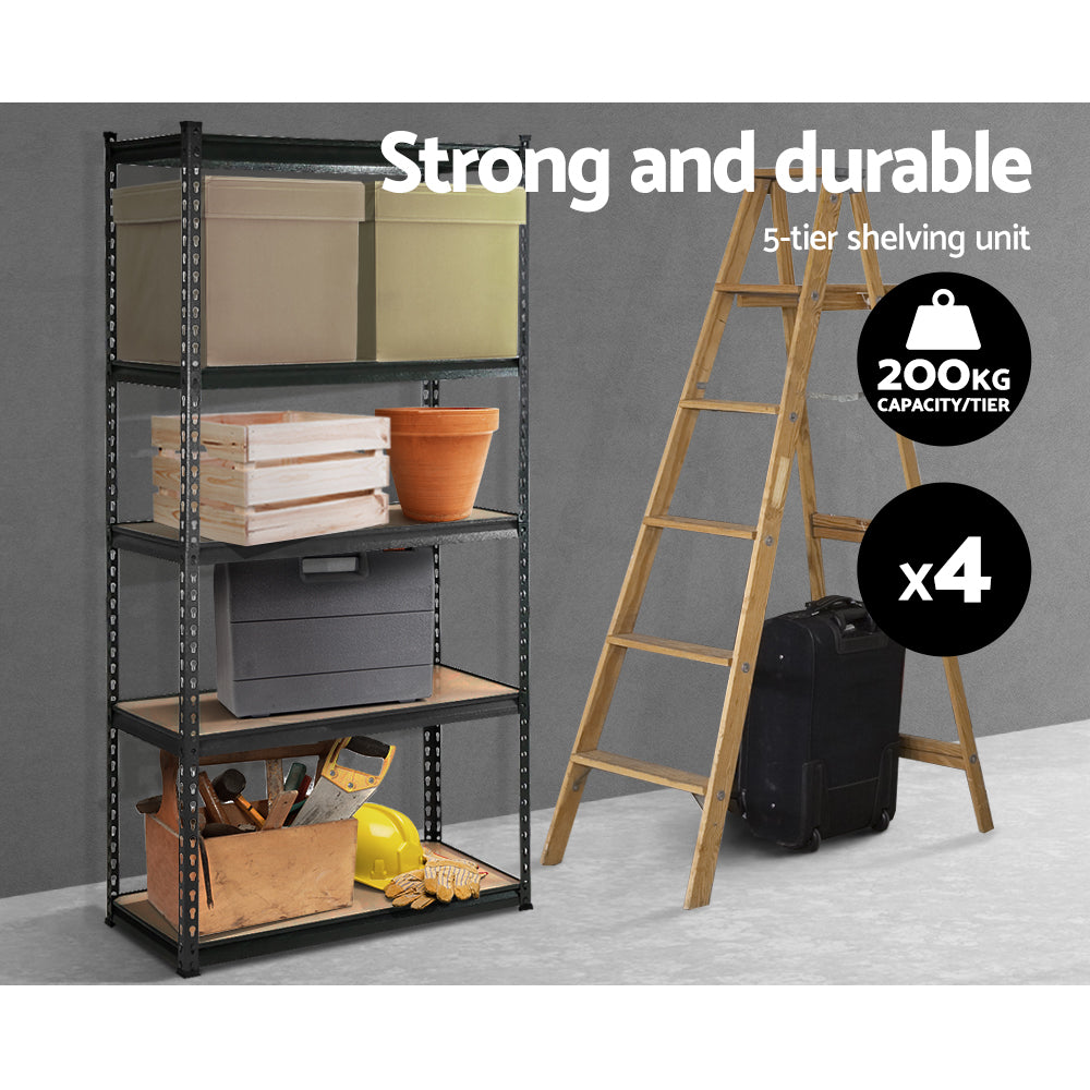 Giantz 5-Tier Garage Shelving Rack Charcoal
