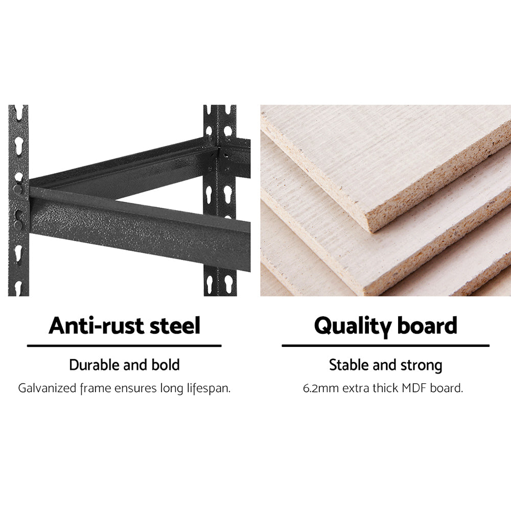 Giantz 5-Tier Garage Shelving Rack Charcoal