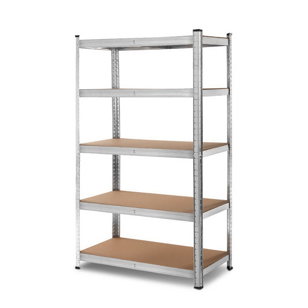 Giantz 1.8M Steel Storage Shelving Rack Silver