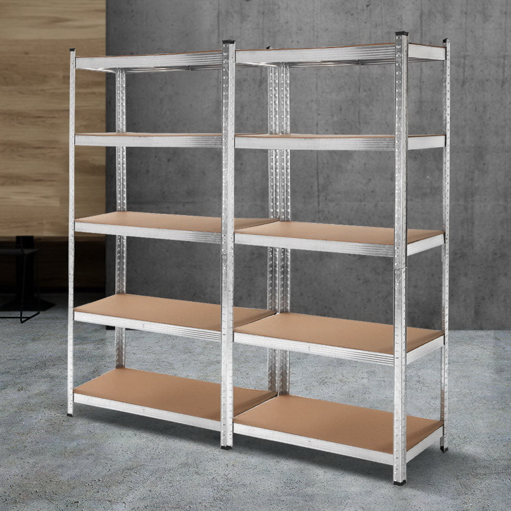 Giantz 2x1.8M Garage Shelving Rack Silver