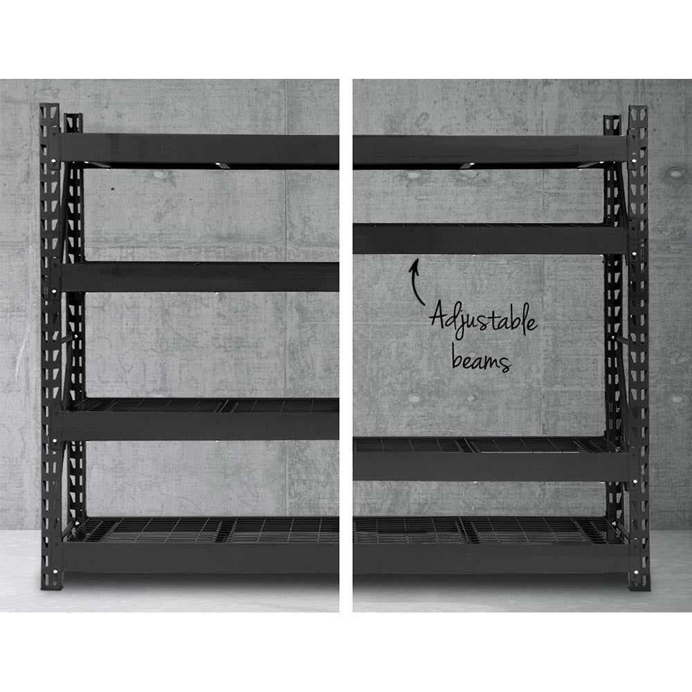 Giantz 2x2m Garage Shelving Rack Black