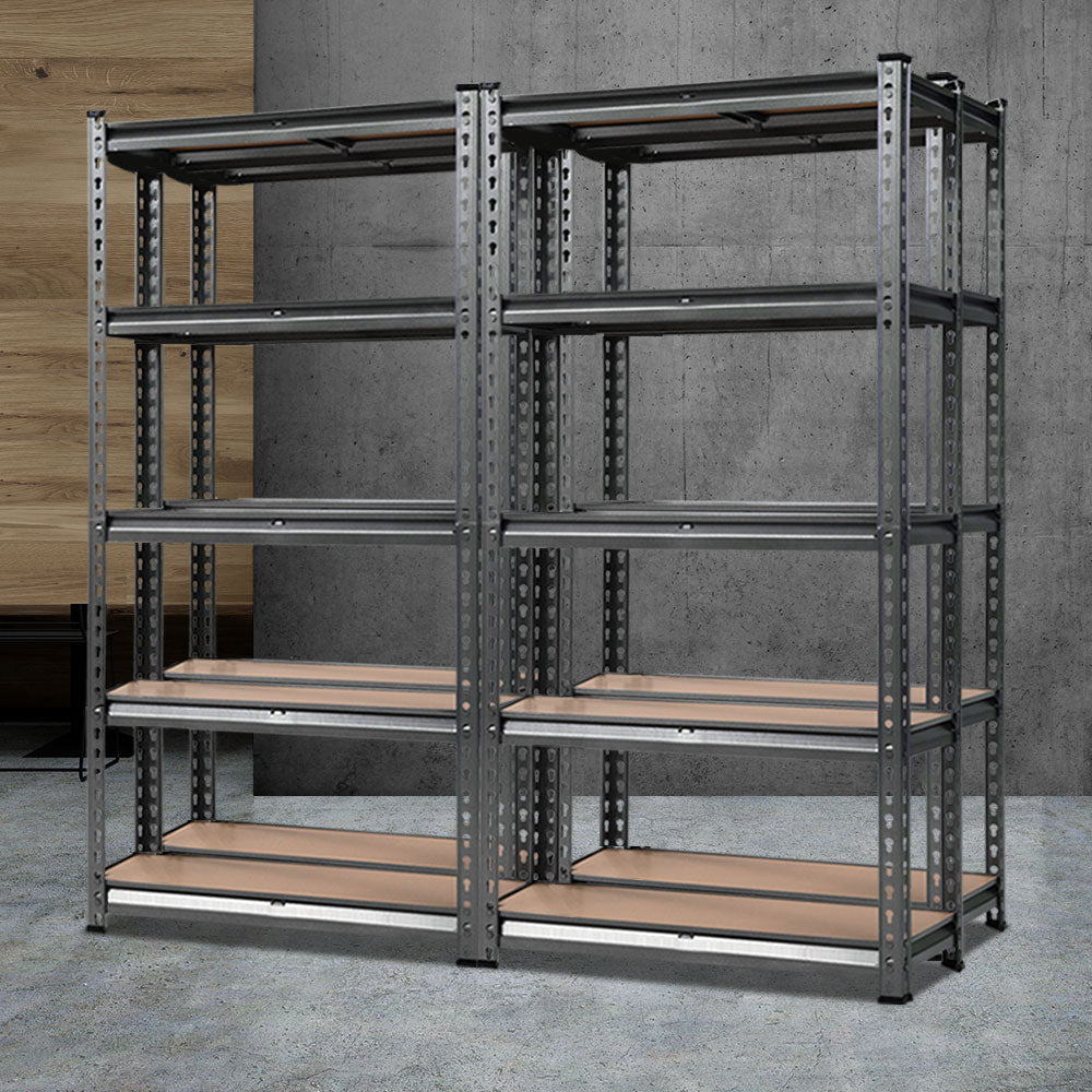 Giantz 4x1.5M Garage Shelving Rack Charcoal