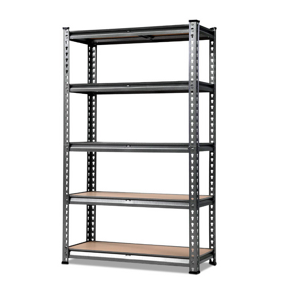 Giantz 1.8M Garage Shelving Rack Charcoal Industrial Steel