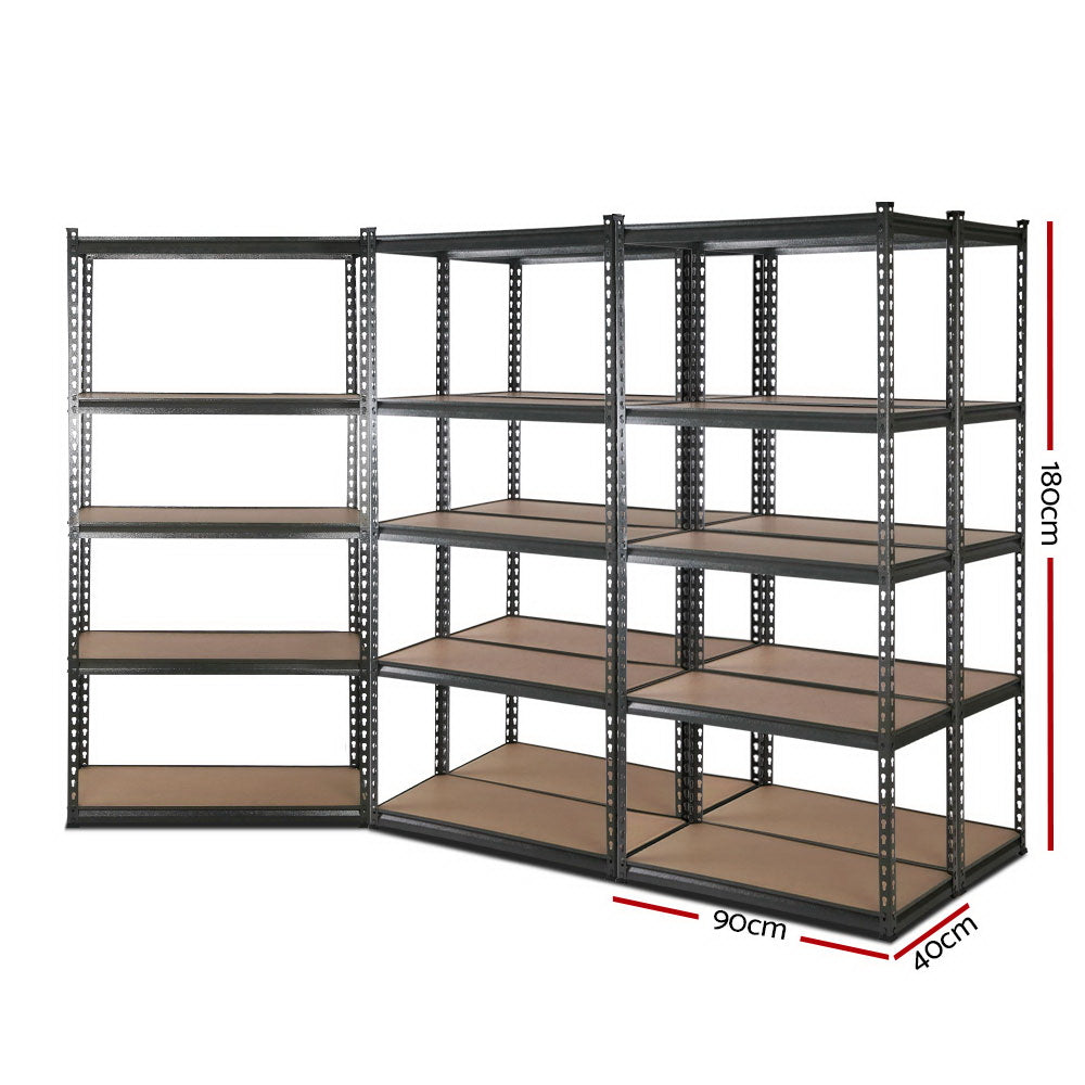 Giantz 5-Tier Garage Shelving Rack Charcoal