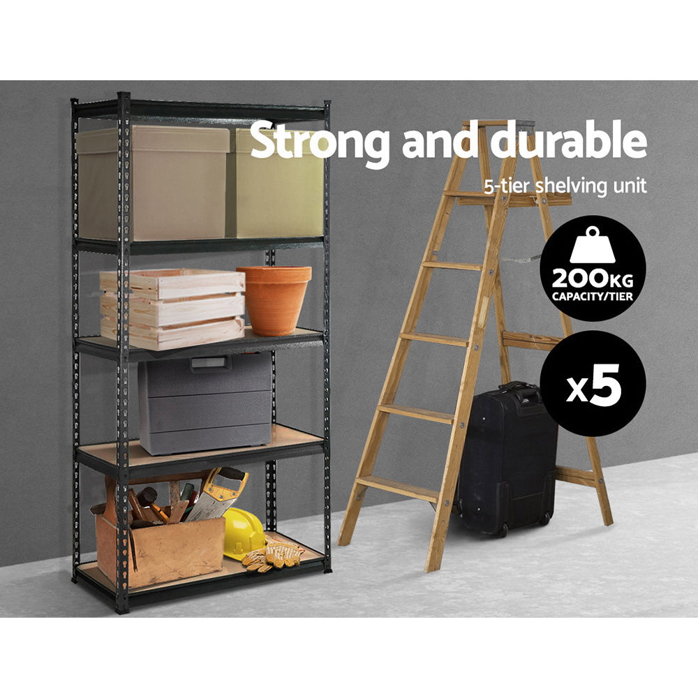 Giantz 5-Tier Garage Shelving Rack Charcoal