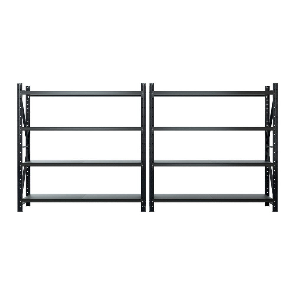 Giantz 4Mx2M Industrial Garage Shelving Rack Black