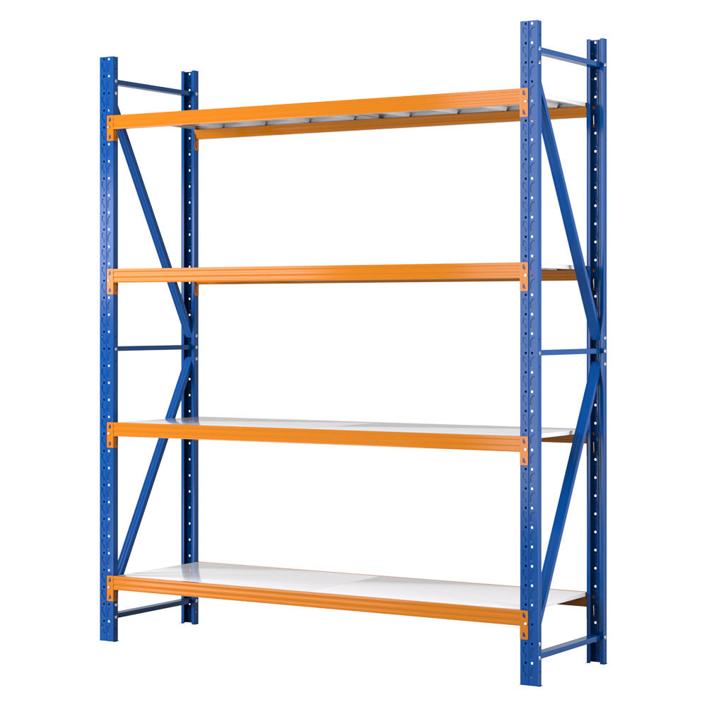 Giantz 2.4Mx2M Warehouse Shelving Rack Heavy-Duty Steel Blue