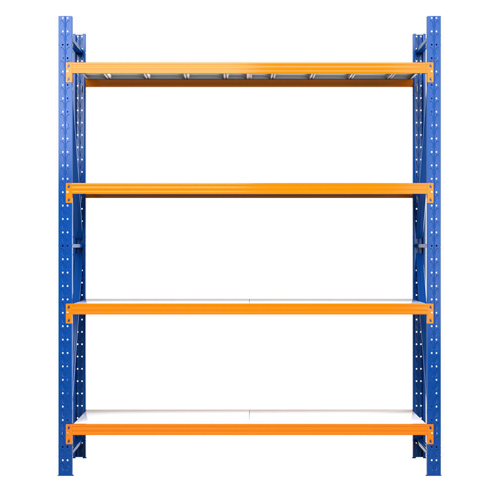 Giantz 2.4Mx2M Warehouse Shelving Rack Heavy-Duty Steel Blue