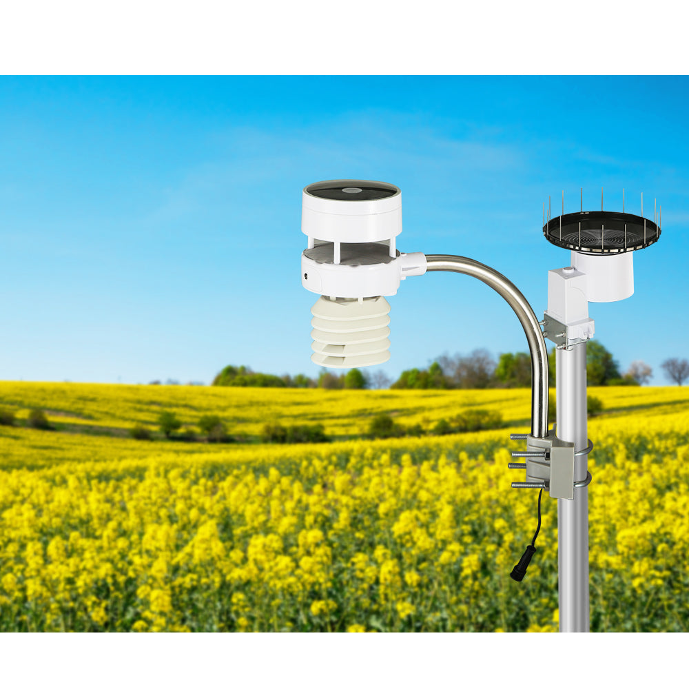 Devanti Outdoor Weather Station WiFi Ultrasonic Anemometer Solar Rain Gauge