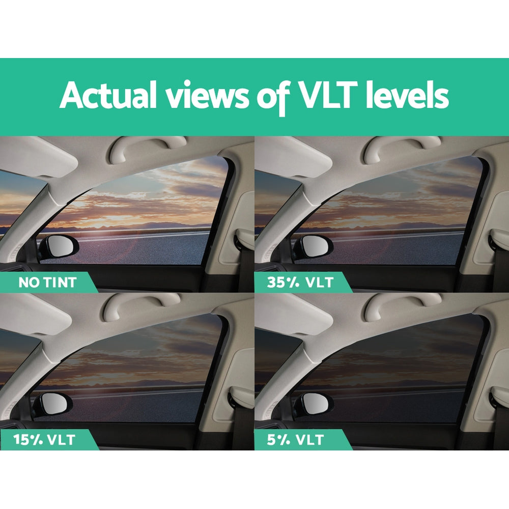Giantz 76cm x 7m Black Window Tint Film 5% VLT Kit