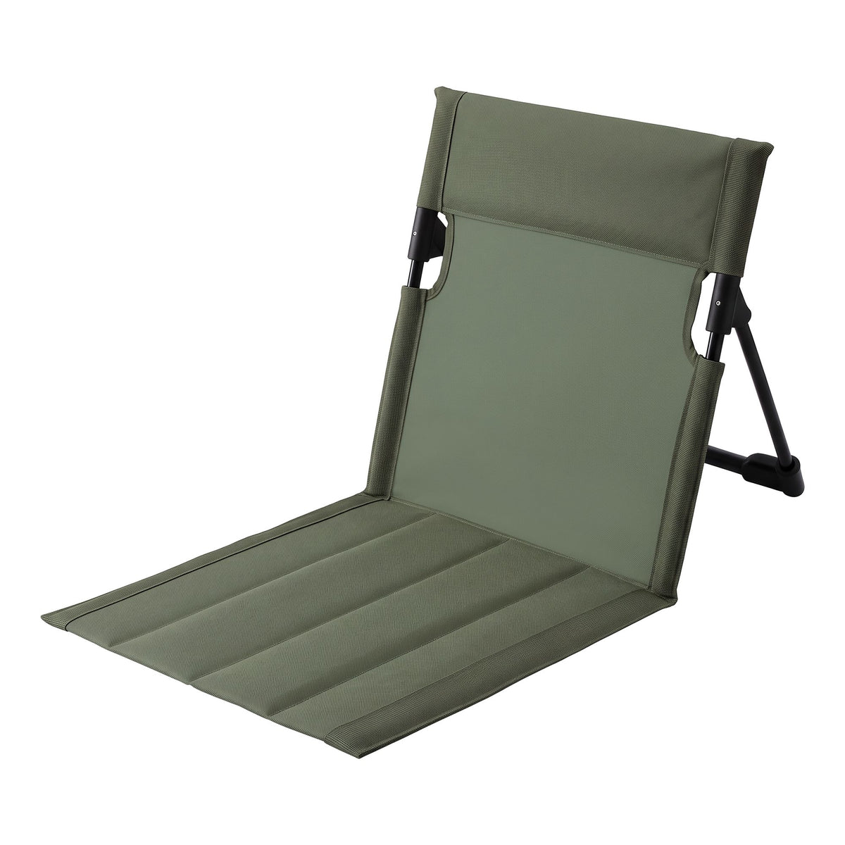 Weisshorn Foldable Low Camping Chair Green Aluminium Frame
