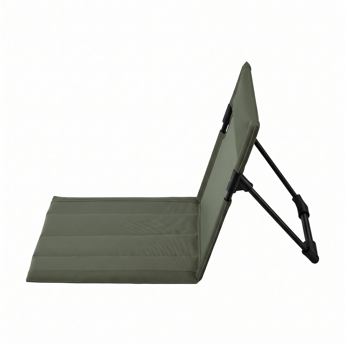 Weisshorn Foldable Low Camping Chair Green Aluminium Frame