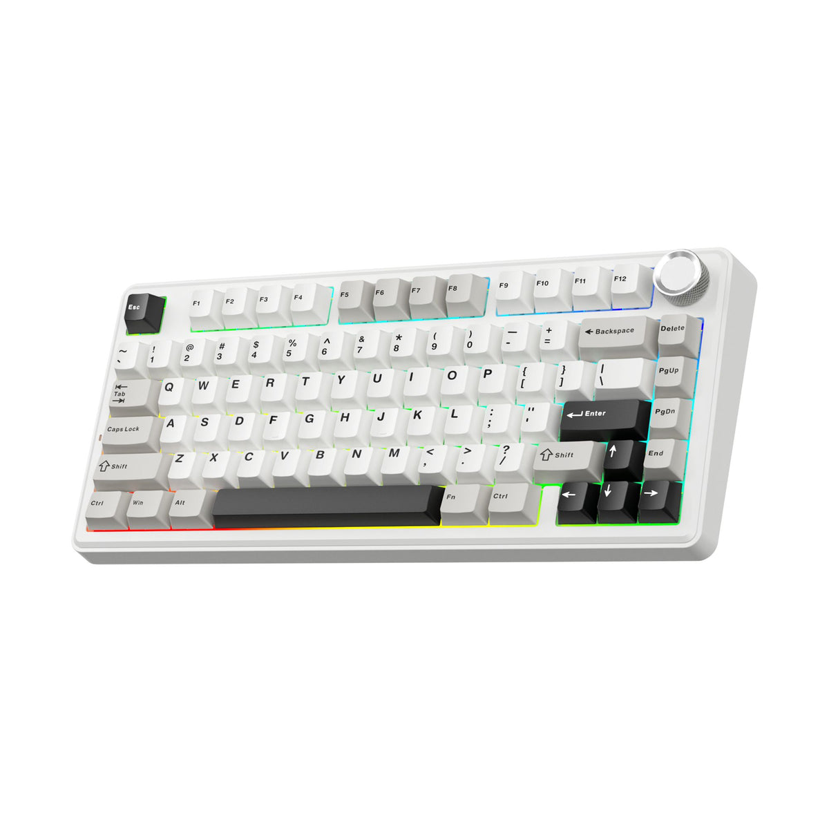 SOLAKAKA A75 75% Gasket Mechanical Keyboard Tri-Mode Hot-Swap Knob