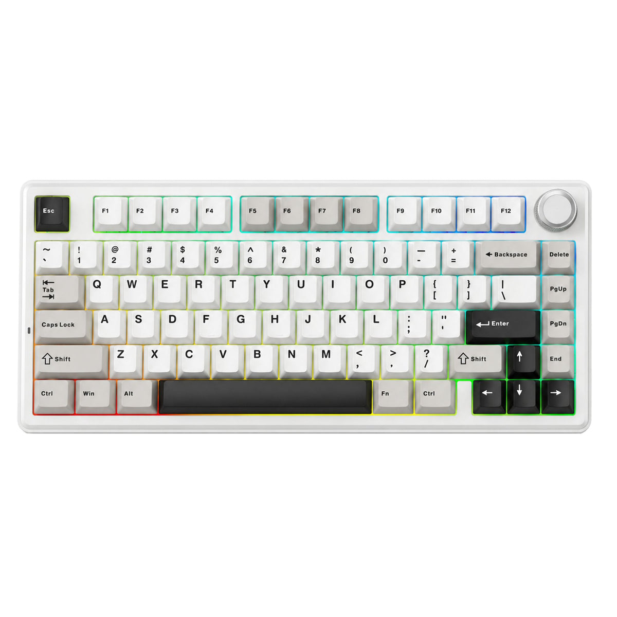 SOLAKAKA A75 75% Gasket Mechanical Keyboard Tri-Mode Hot-Swap Knob