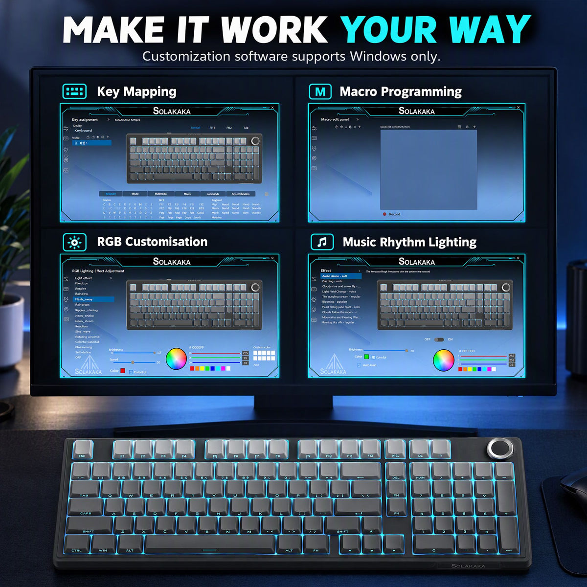 Ki99 Pro 99-Key Tri-Mode Hot-Swap Mechanical Keyboard