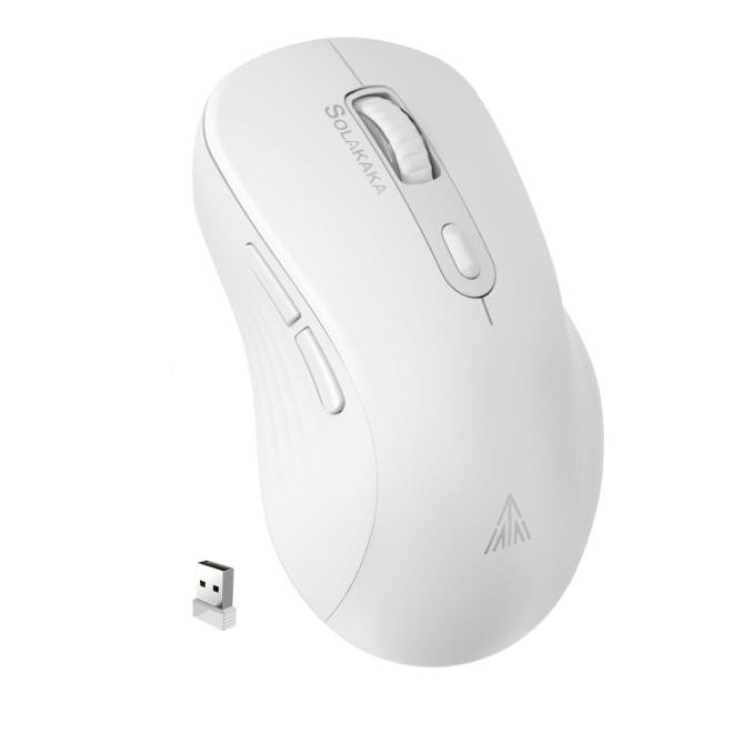 SOLAKAKA Silent Wireless Mouse Bluetooth 2.4GHz 4200 DPI 7 Buttons