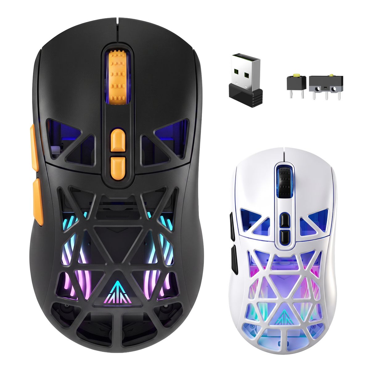SM802 Pro Tri-Mode Gaming Mouse RGB 24000 DPI Hotswap