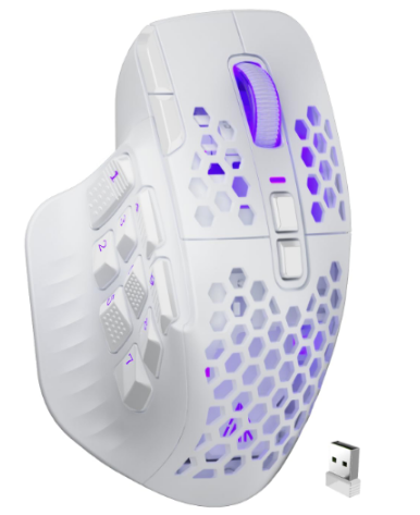 SOLAKAKA Wireless MMO Gaming Mouse 16 Buttons Bluetooth 24000 DPI RGB