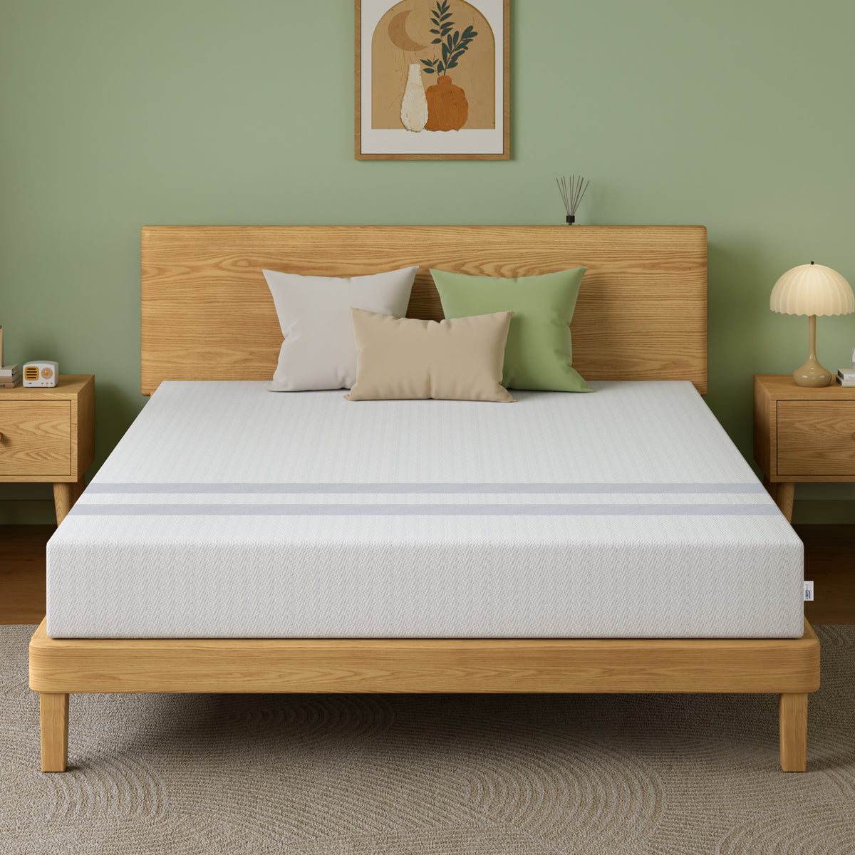 BedStory King Reversible Gel Memory Foam Mattress 20cm Medium Soft & Firm