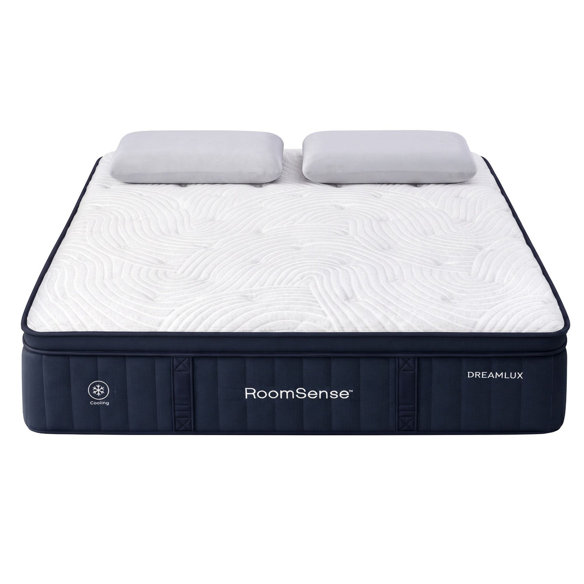 RoomSense Queen 34cm Gel Cooling Tencel Mattress Bundle with 2 Pillows