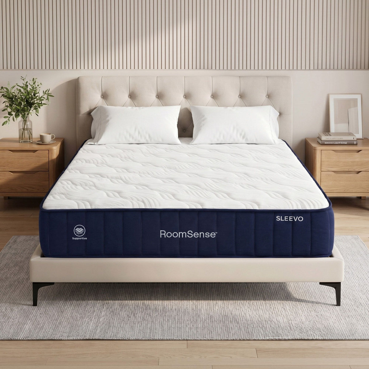 RoomSense King Single Mattress 26cm Firm Pocket Spring Hybrid