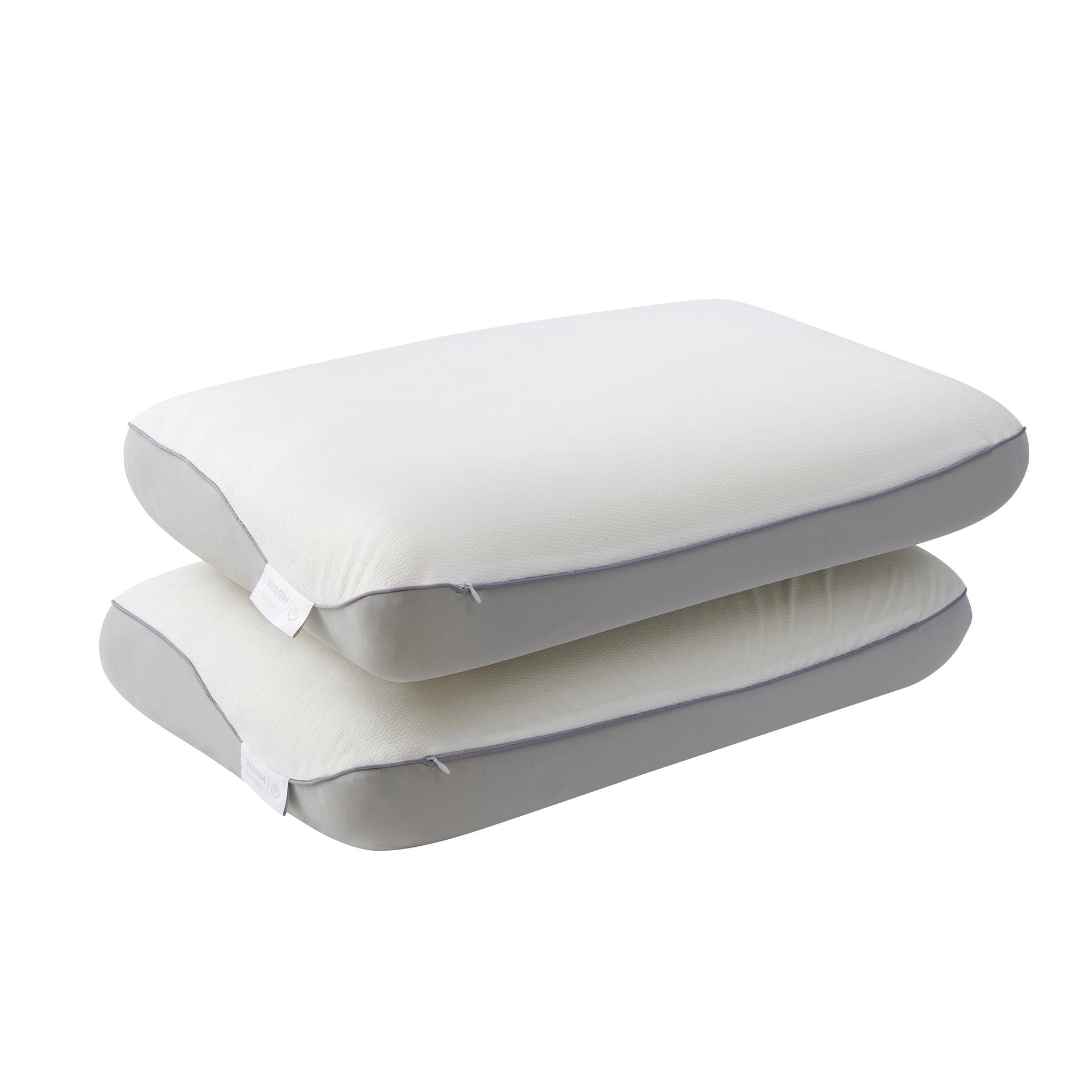 RoomSense Cooling Memory Foam Pillows Queen Size 1 Pack, Dual-Sided Bed Pillows for Hot Sleepers, 55D Solid Core Side Sleeper Pillow for Neck Support, Washable, 65x40x14cm