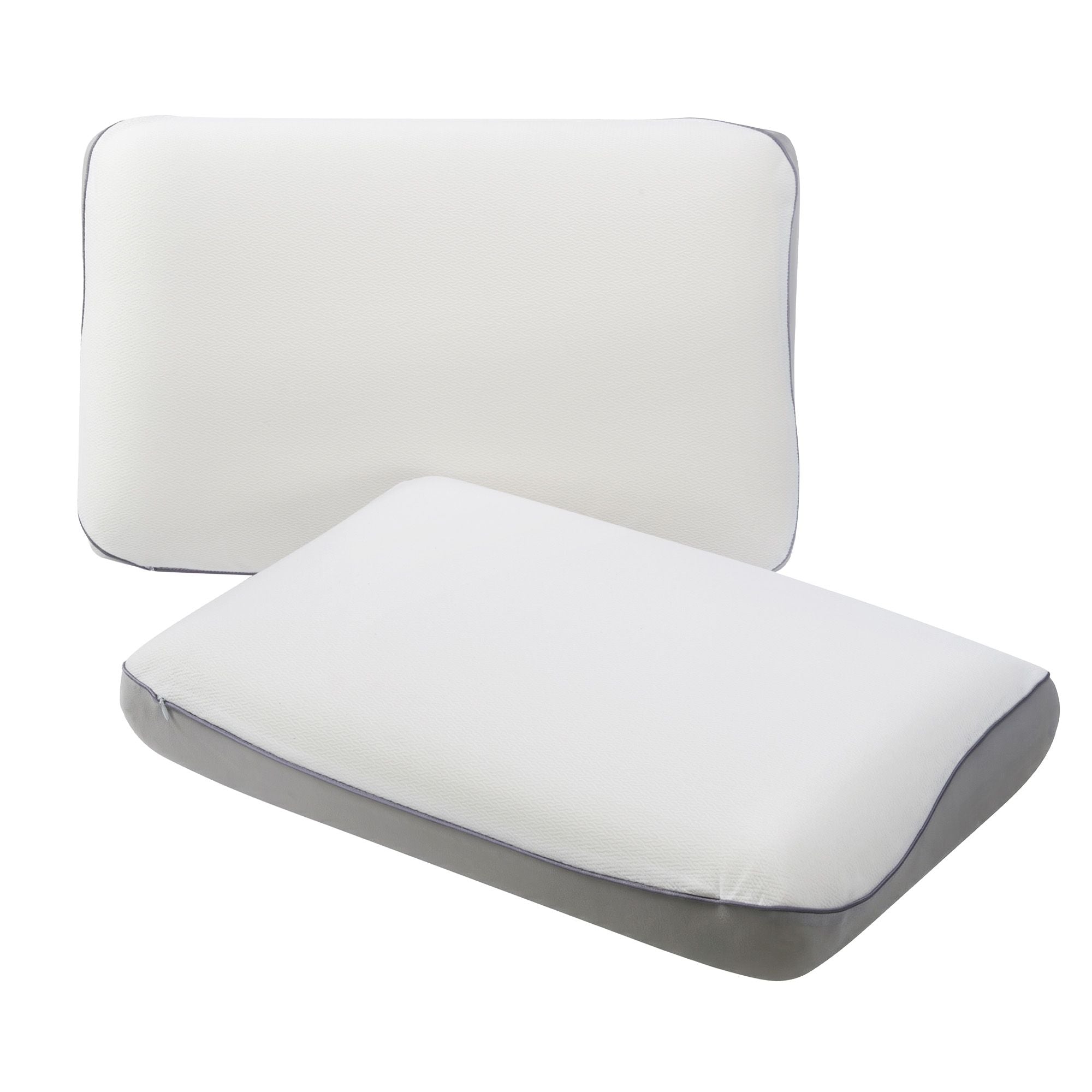 RoomSense Cooling Memory Foam Pillows Queen Size 1 Pack, Dual-Sided Bed Pillows for Hot Sleepers, 55D Solid Core Side Sleeper Pillow for Neck Support, Washable, 65x40x14cm
