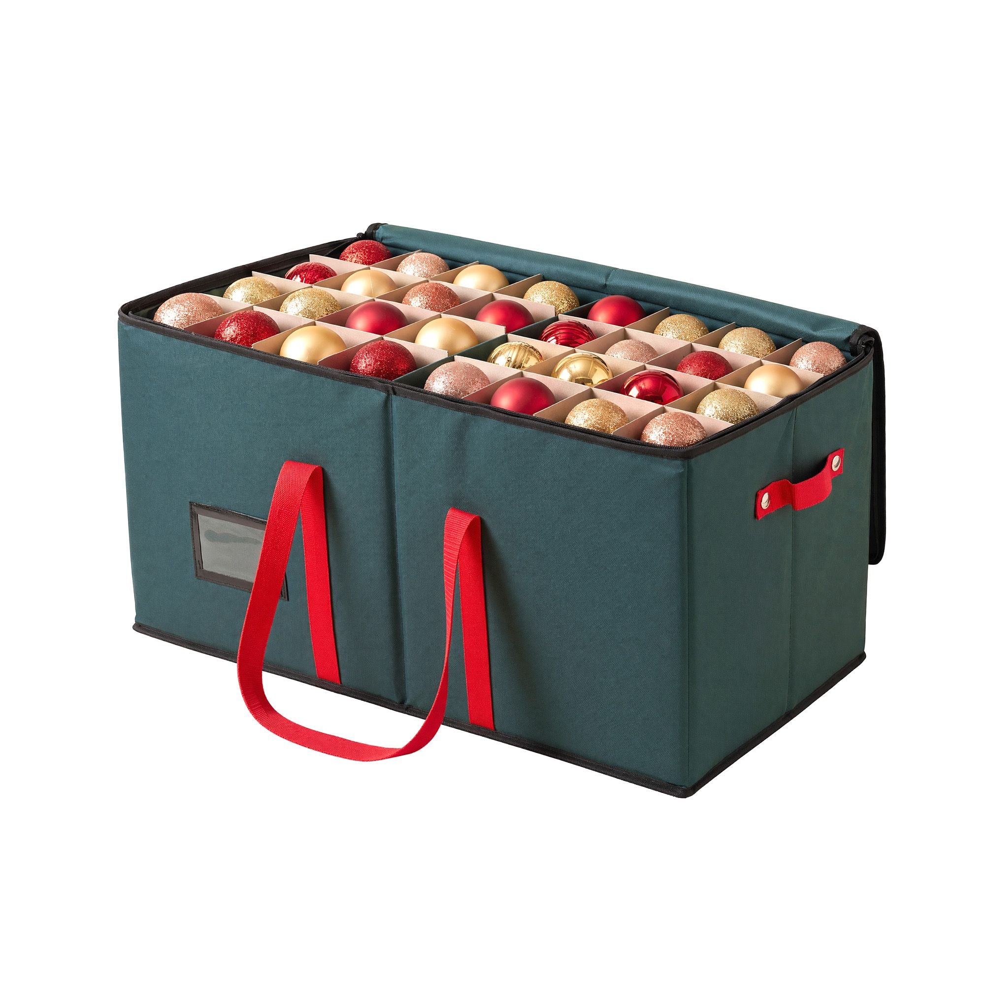 Jingle Jollys Christmas Baubles Storage Box 128 Slots Decor Ornaments Container