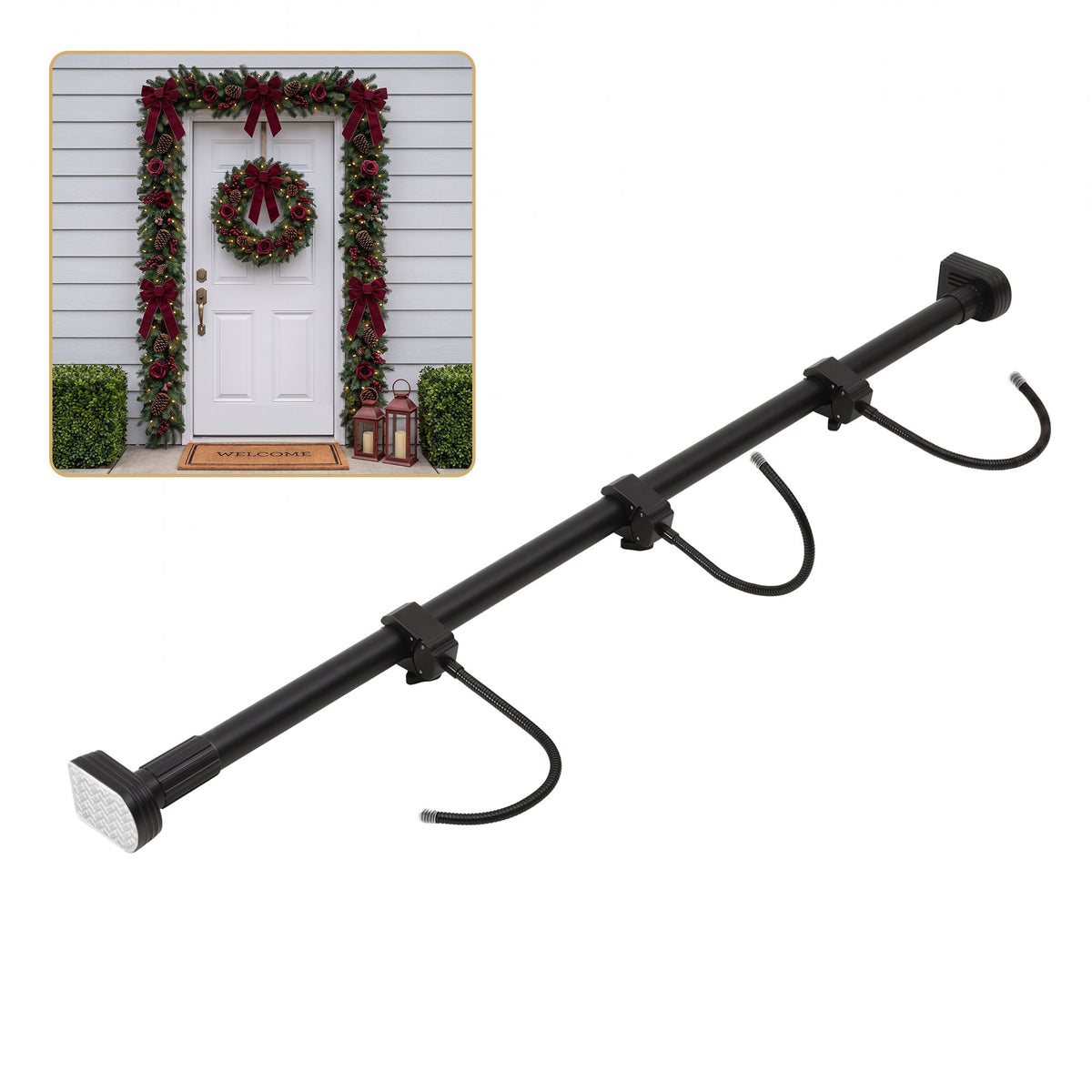 Jingle Jollys Adjustable Christmas Garland Hanger for 85-160cm Doors